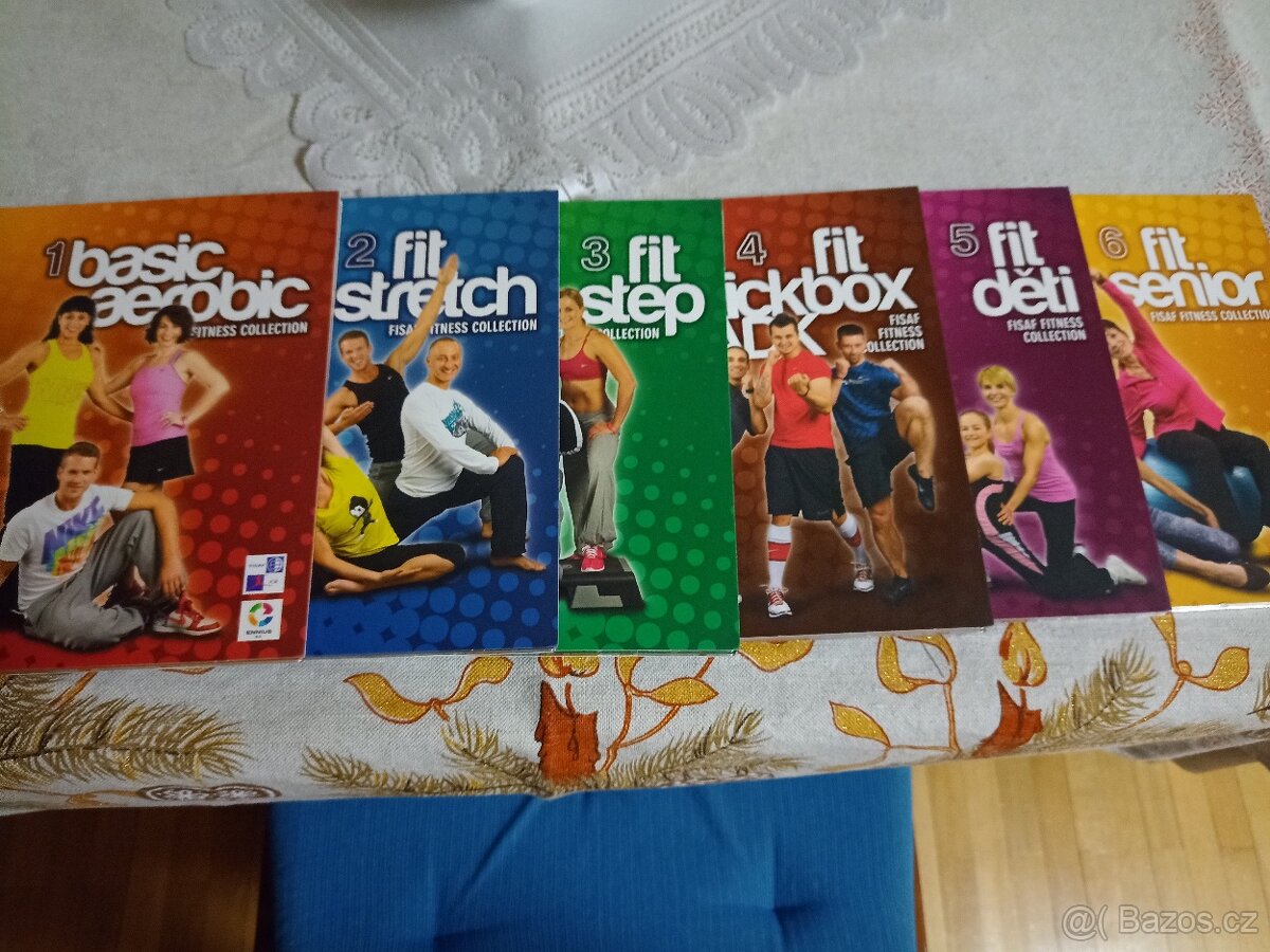 Nová DVD aerobic stretch step kickbox děti