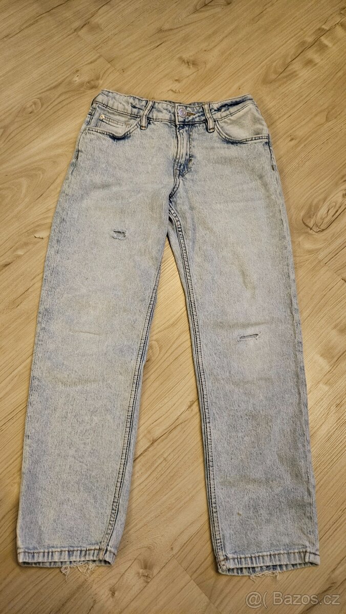 Rifle jeans džíny h&m relaxed 11 let vel 146