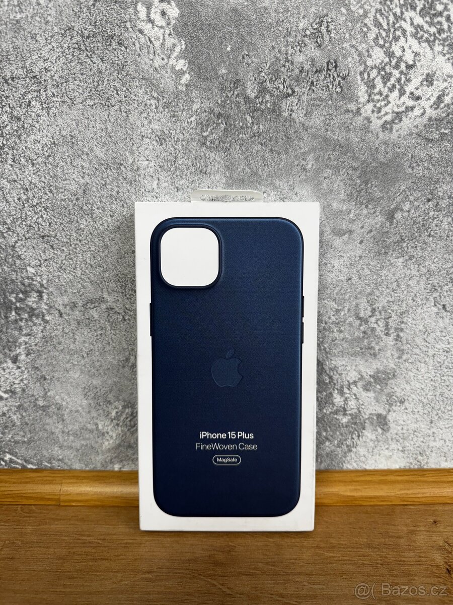 Apple FineWoven pouzdro pro iPhone 15 Plus – Pacific Blue