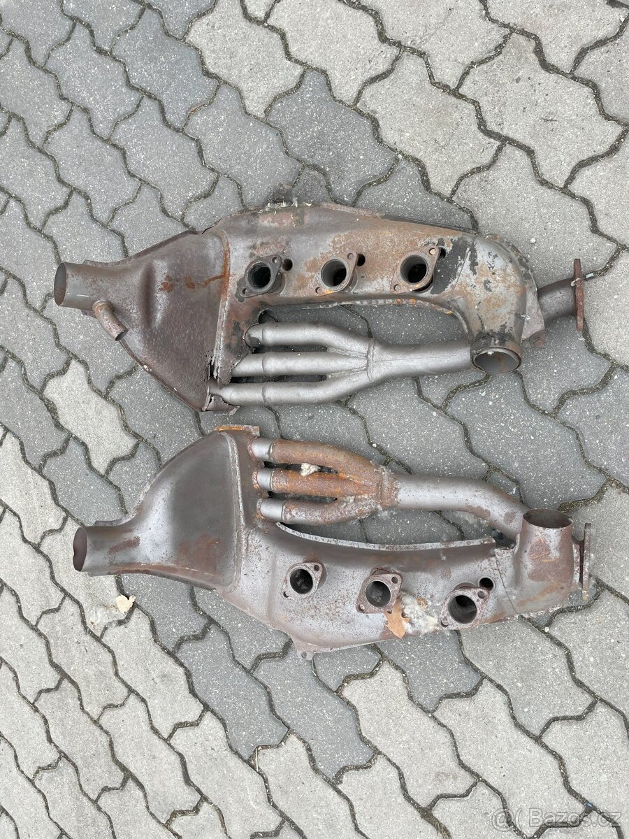 Porsche 911 výměníky výfukové svody výfuk