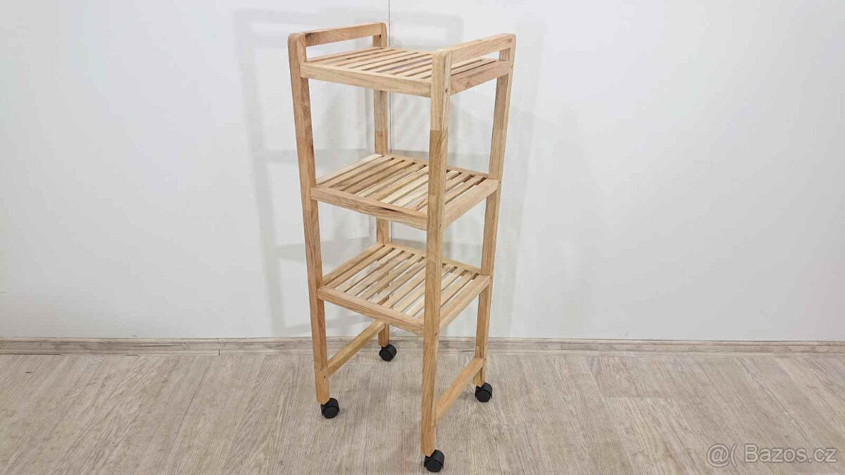 Dřevěný koupelnový regál Norway Wenko