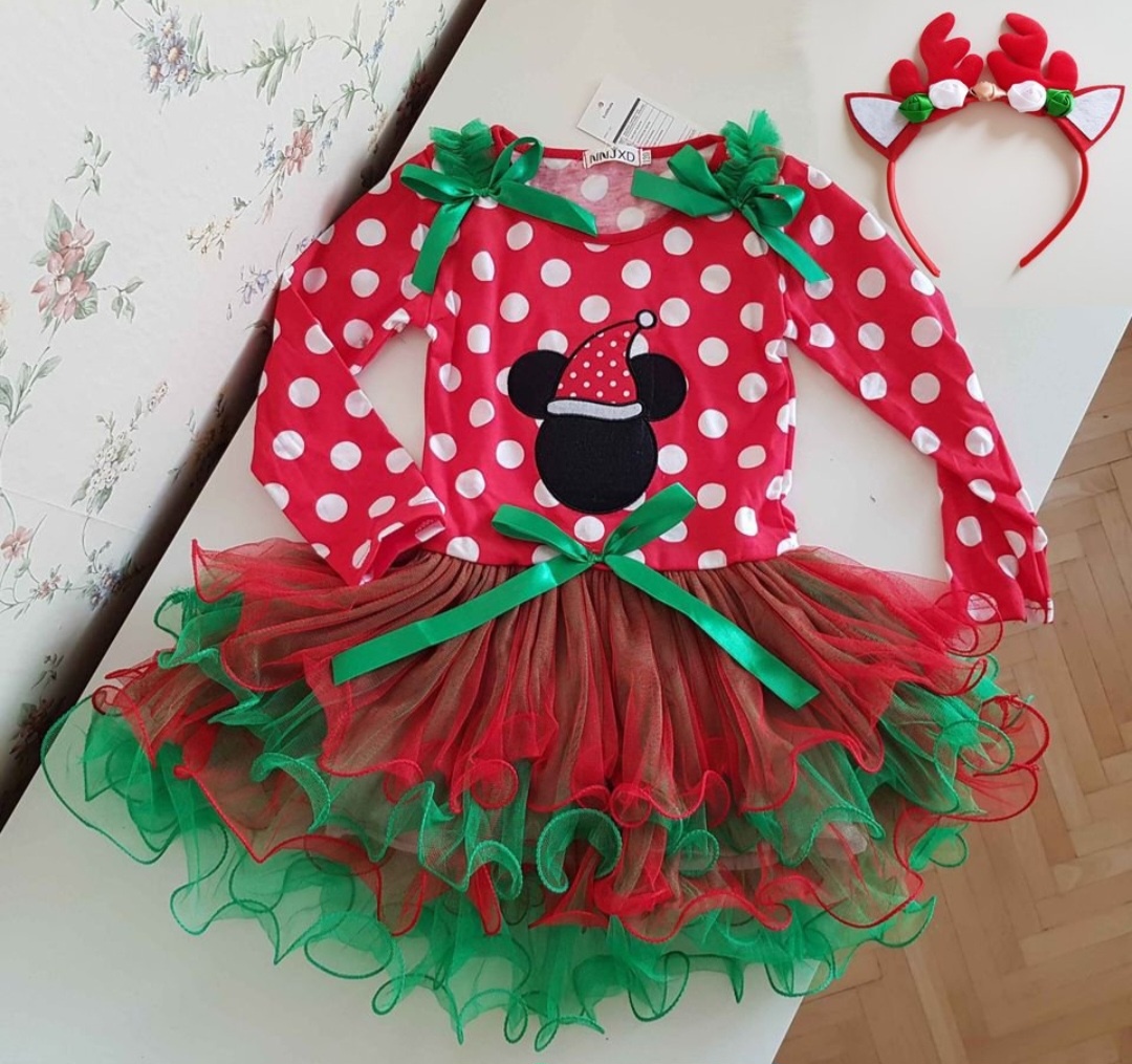 Vánoční šaty Minnie