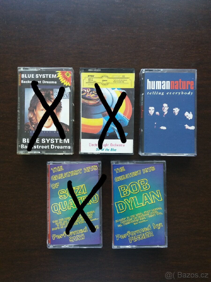Originální MC kazety.