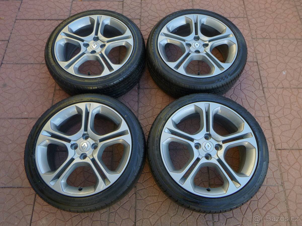 Letní alu sada disky kola originál Renault 4x100 7Jx17 ET44