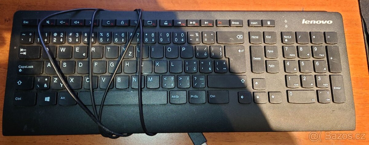 Klavesnice Lenovo nizkozdvihova - USB + KME bila PS/2
