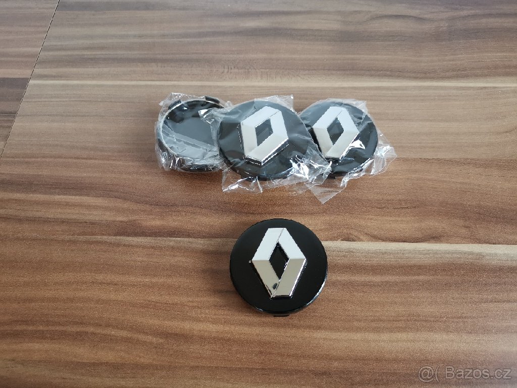 středové krytky Renault 60mm cerne nebo stříbrné pokličky