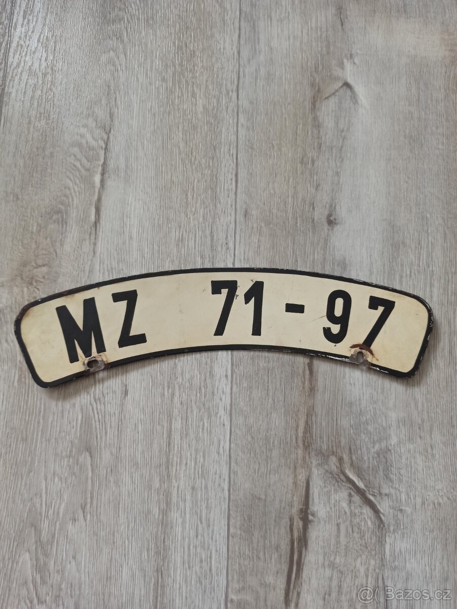 Jawa 250/350 Pérák, ČZ 125/150 C přední SPZ, značka