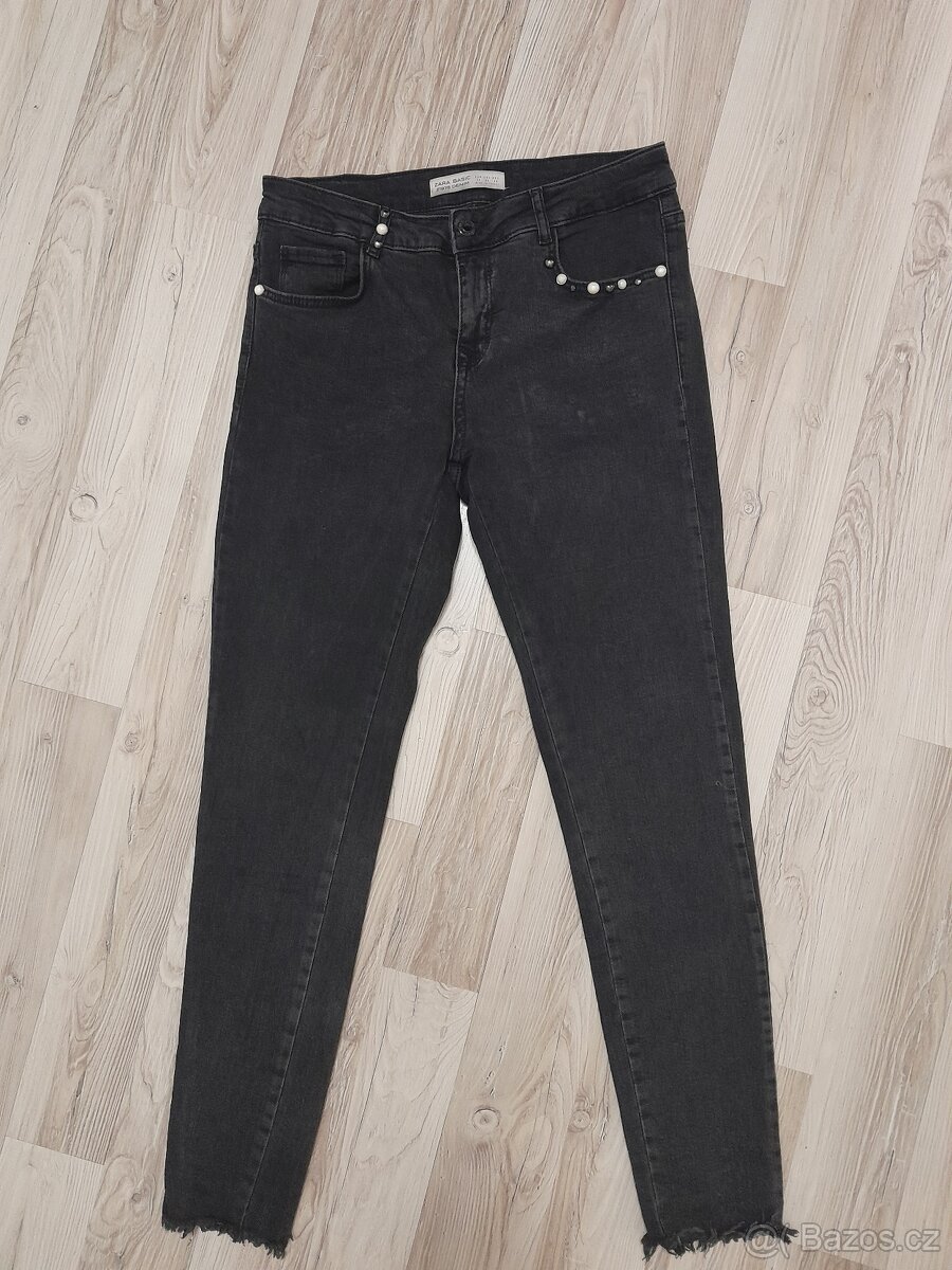 ZARA elastické džíny vel. 38