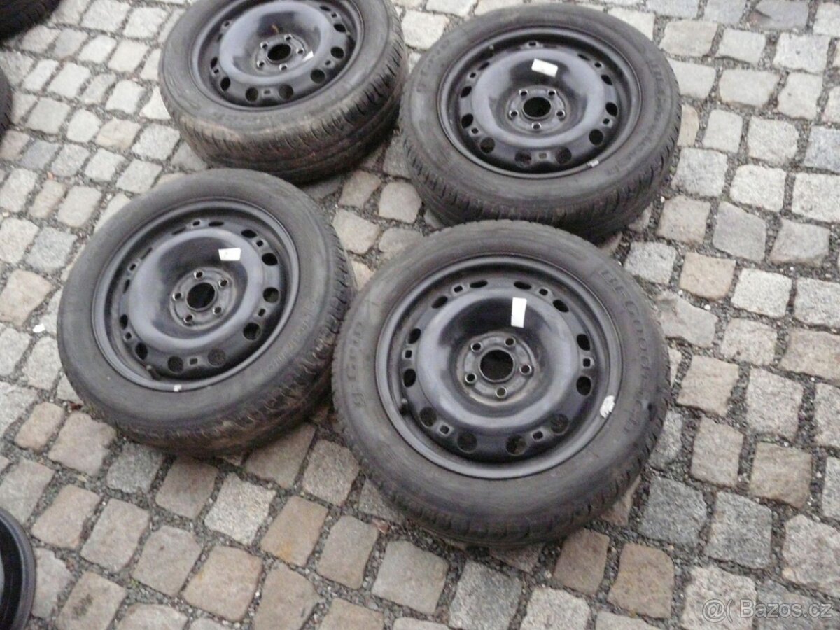 LETNÍ PNEU + DISKY 195/55R15 VW ŠKODA SEAT