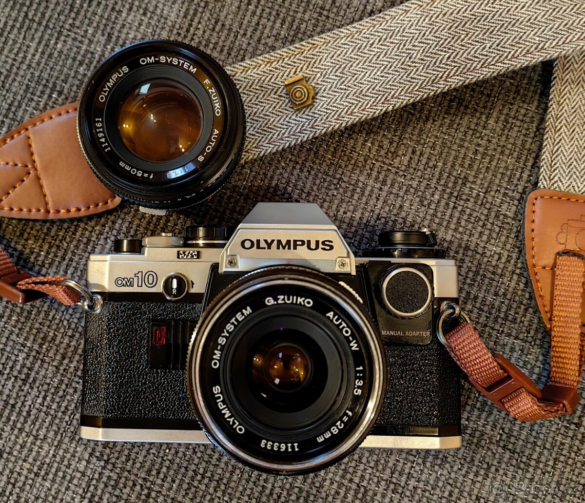 Olympus OM-10 + 2x OM sklo + manual adapter