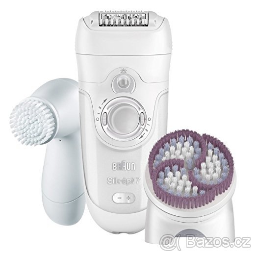 EPILÁTOR BRAUN Silk-épil7 Wet&Dry stříbrný se světýlkem NOVÝ
