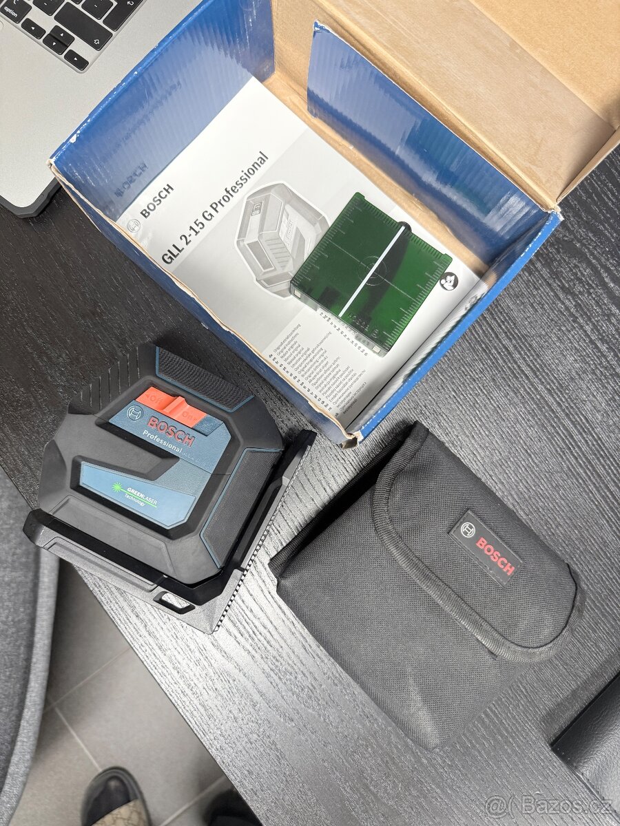 Zelený křížový laser - Bosch GLL 2-15 G Professional