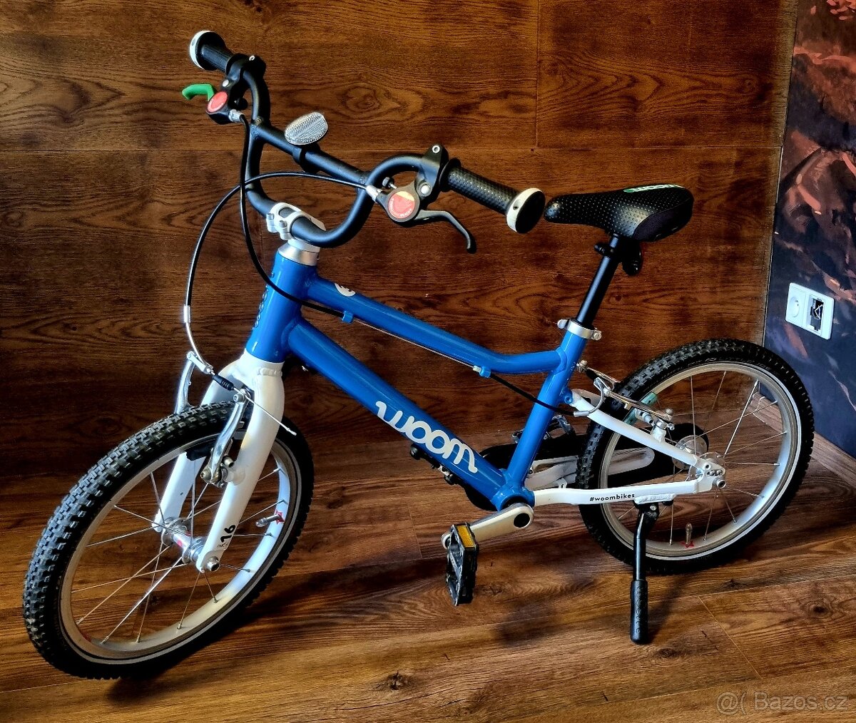 WOOM 3, dětské kolo 16", modré