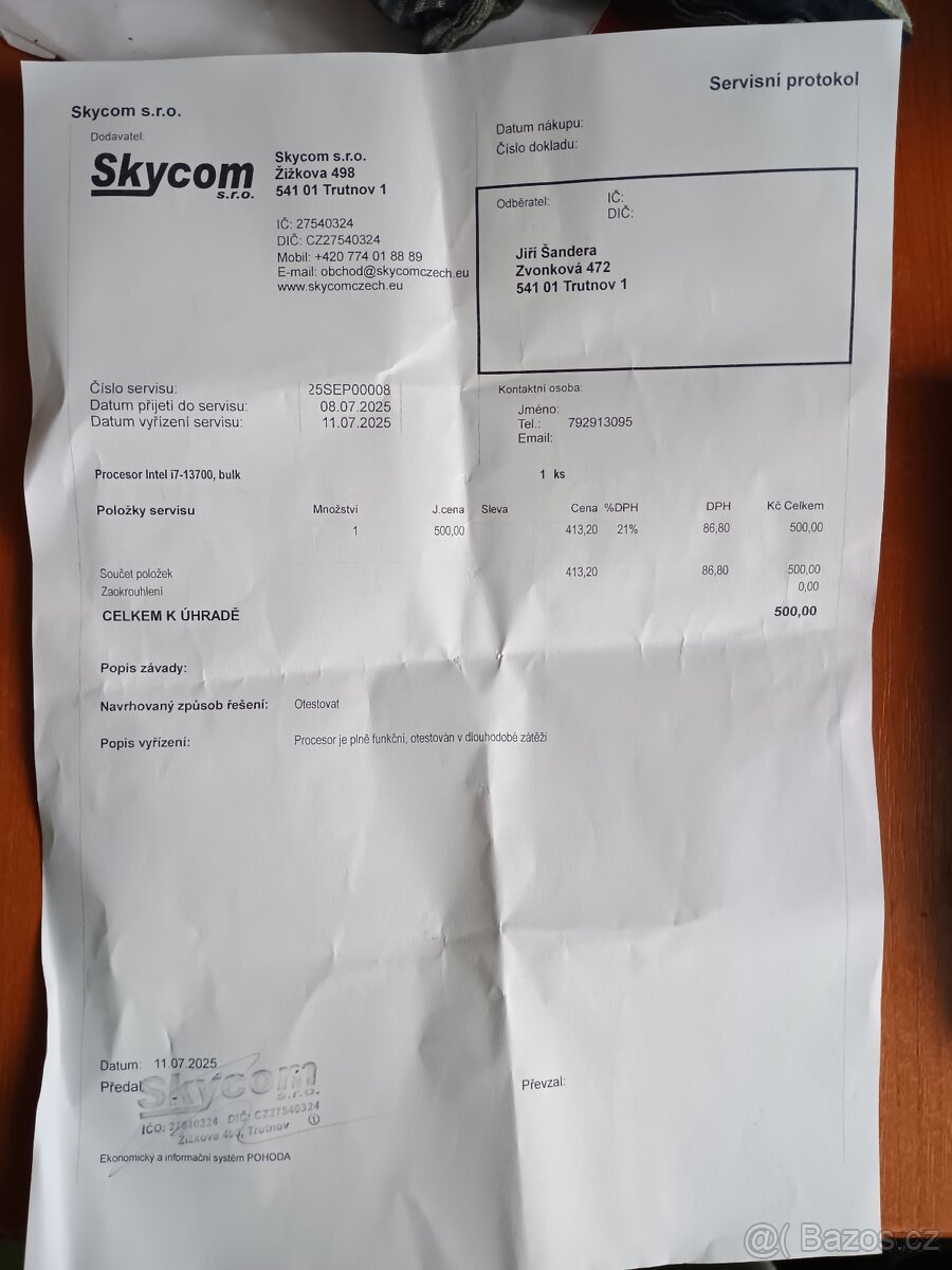 procesor intel core i7 13700