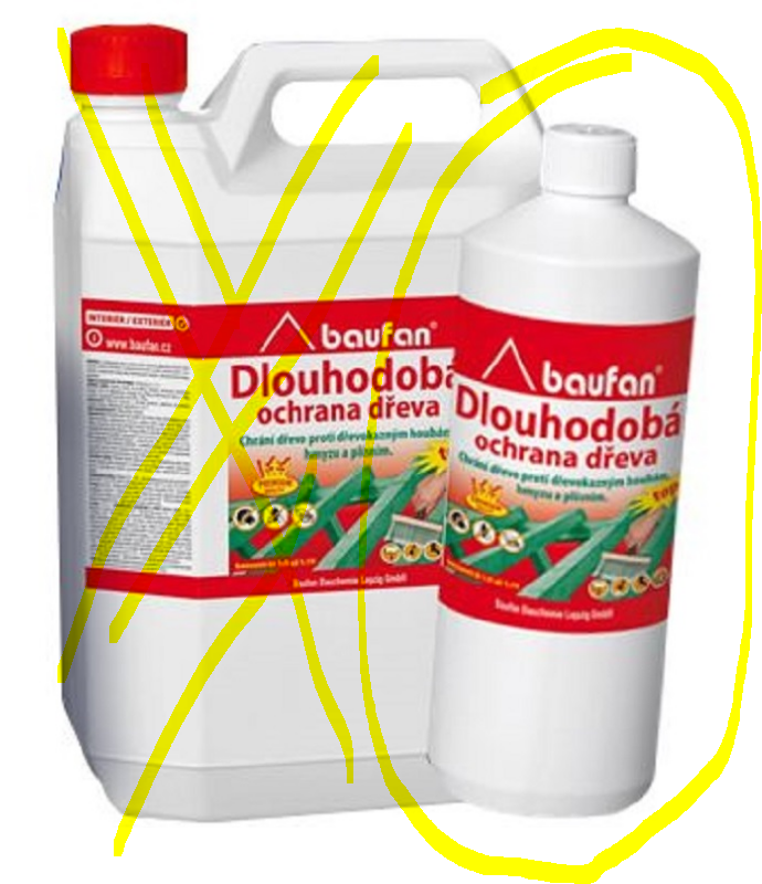Baufan-dlouhodobá ochrana dřeva 1kg-zelená