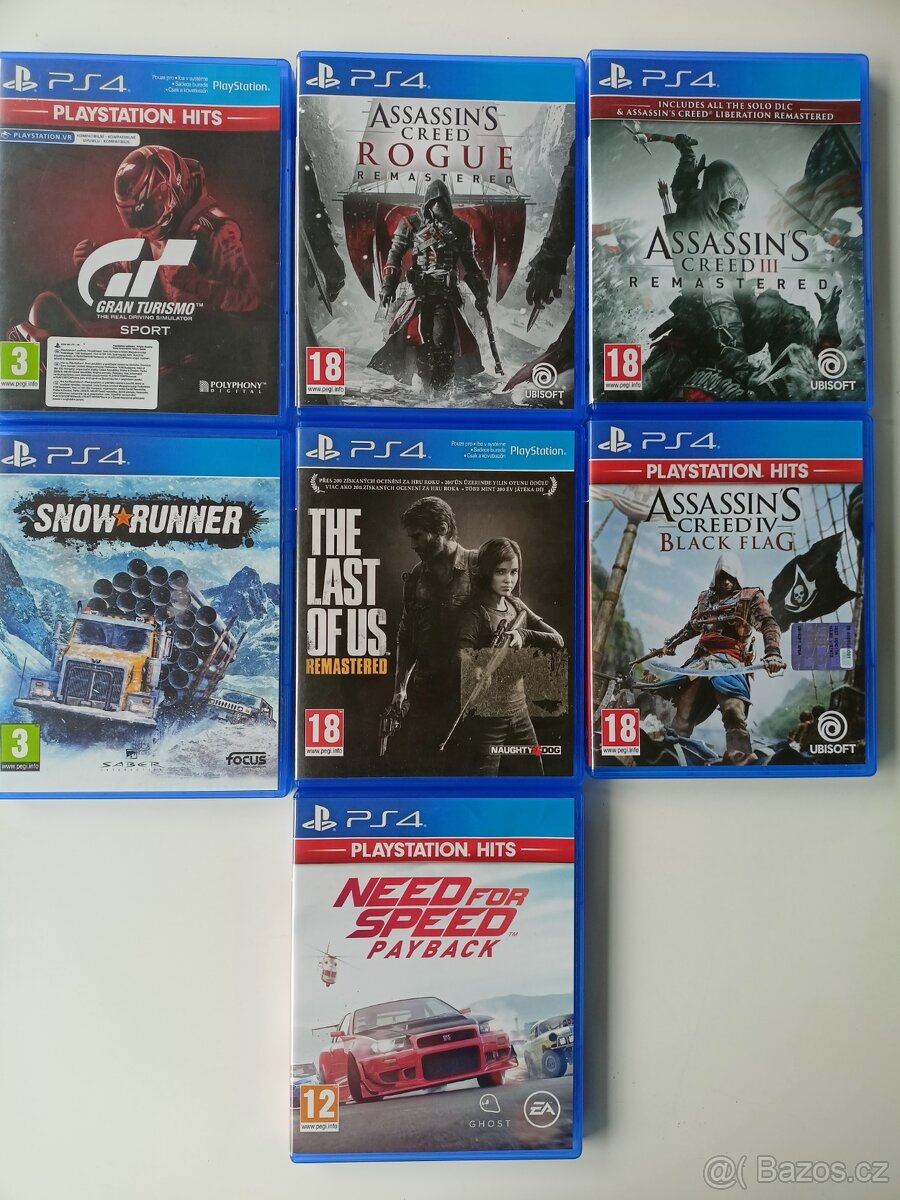 Hry na PS4 + PS3