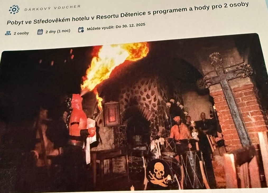 Dárkový poukaz Dětenice