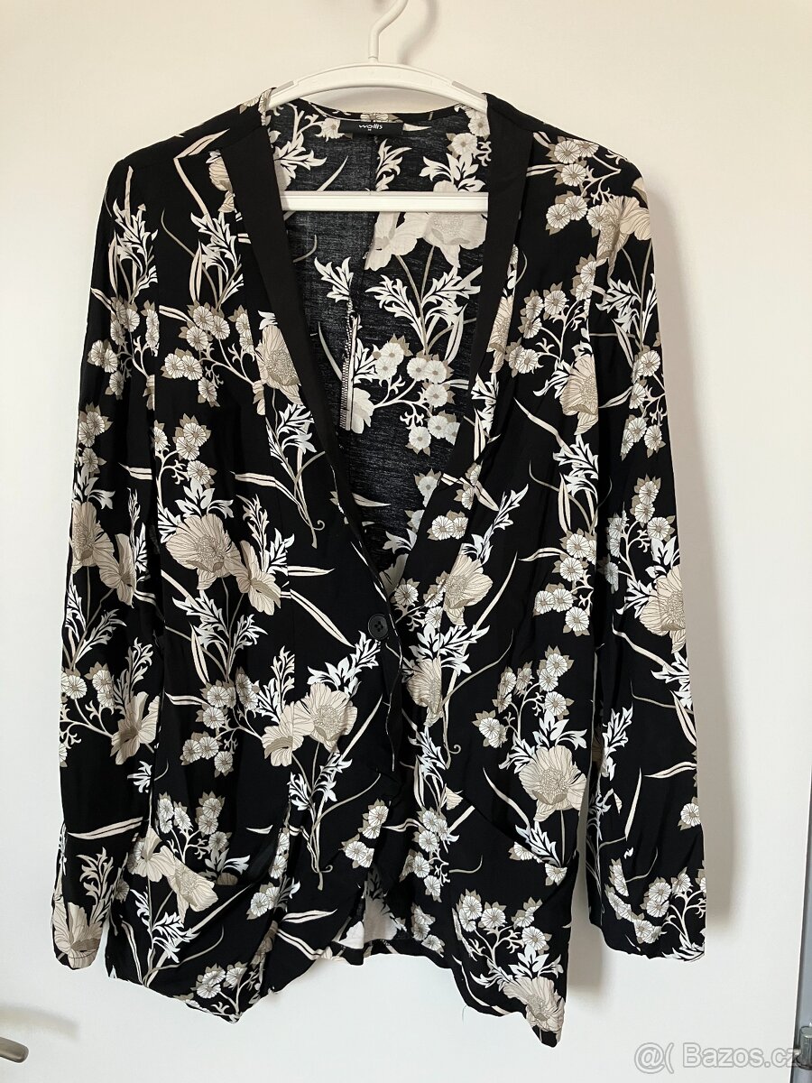 Květované sako, kimono-style, zn. Wallis, vel. M (40-42)