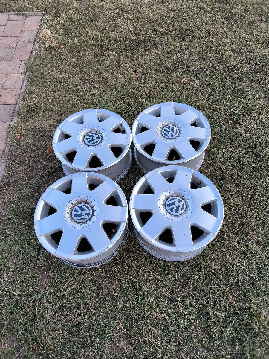 4 org. ALU kola VW 14´, 5x100, POLO, GOLF