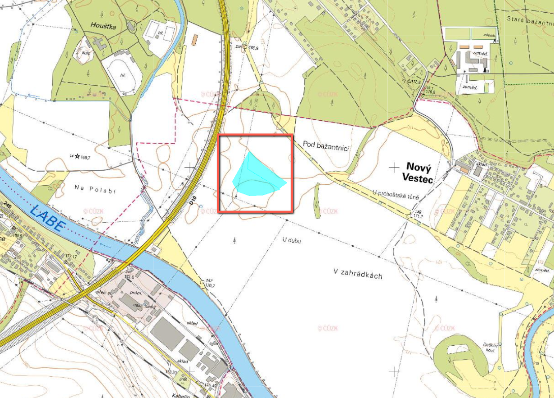 Pole s velmi dobrou bonitou - 3,2 ha - kú Nový Vestec