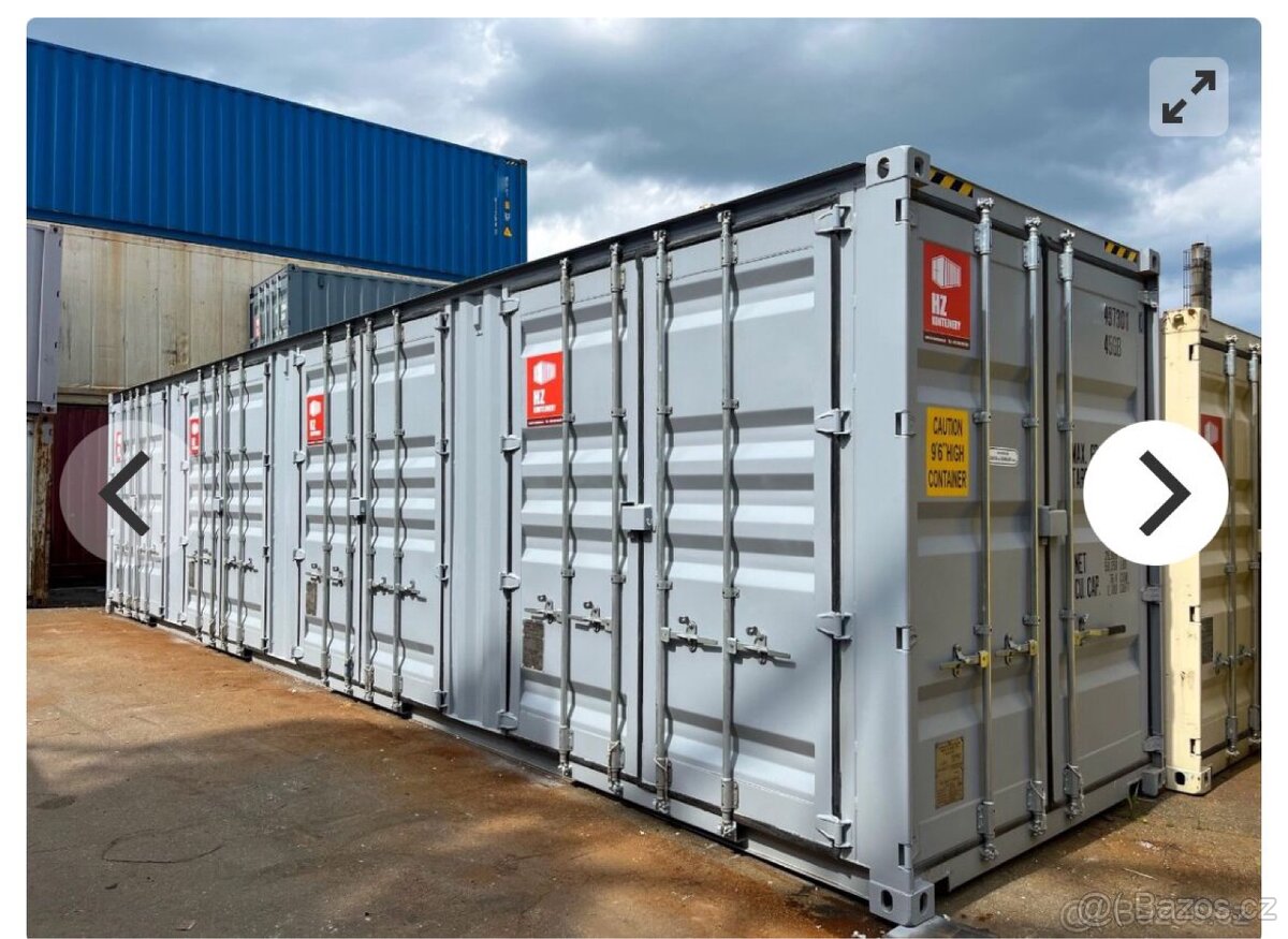 Lodni kontejner 40” side door - otevírací bok