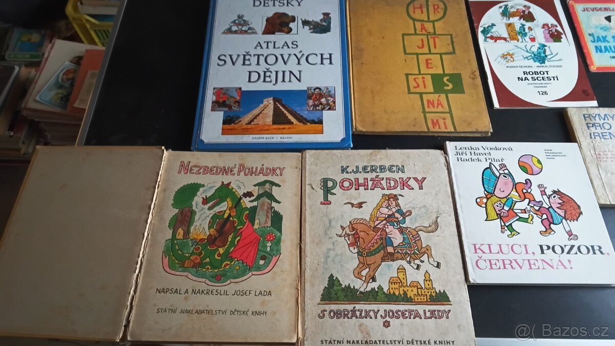 Staré knihy pohádky.