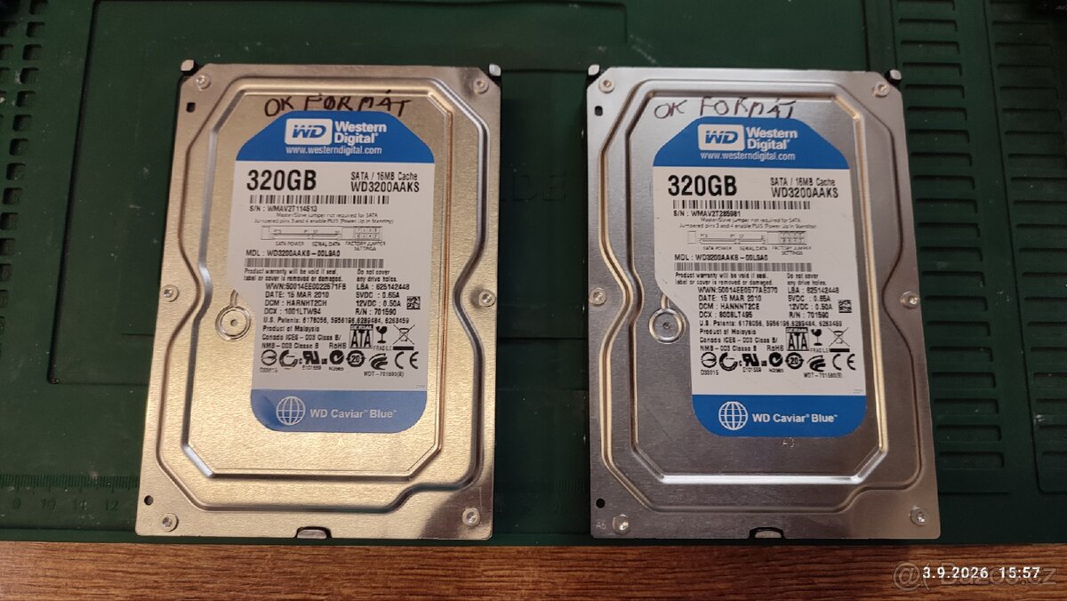 Dva HDD 320gb