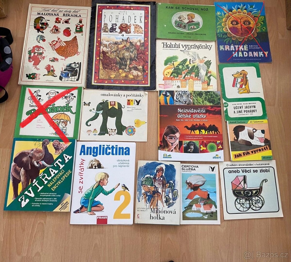 Balík knížek pro děti, cca 100 knih - SLEVA