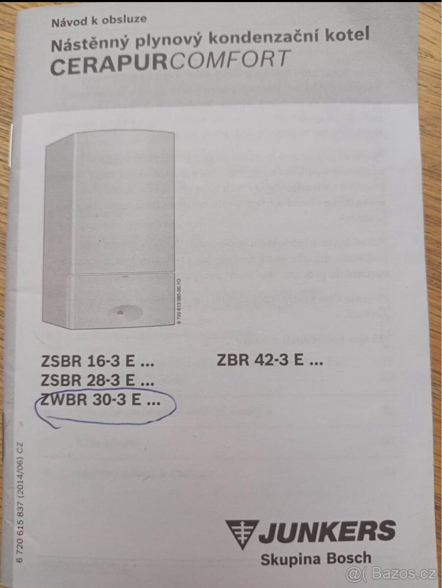 Plynový kondenzační kotel ZWBR 30-3E