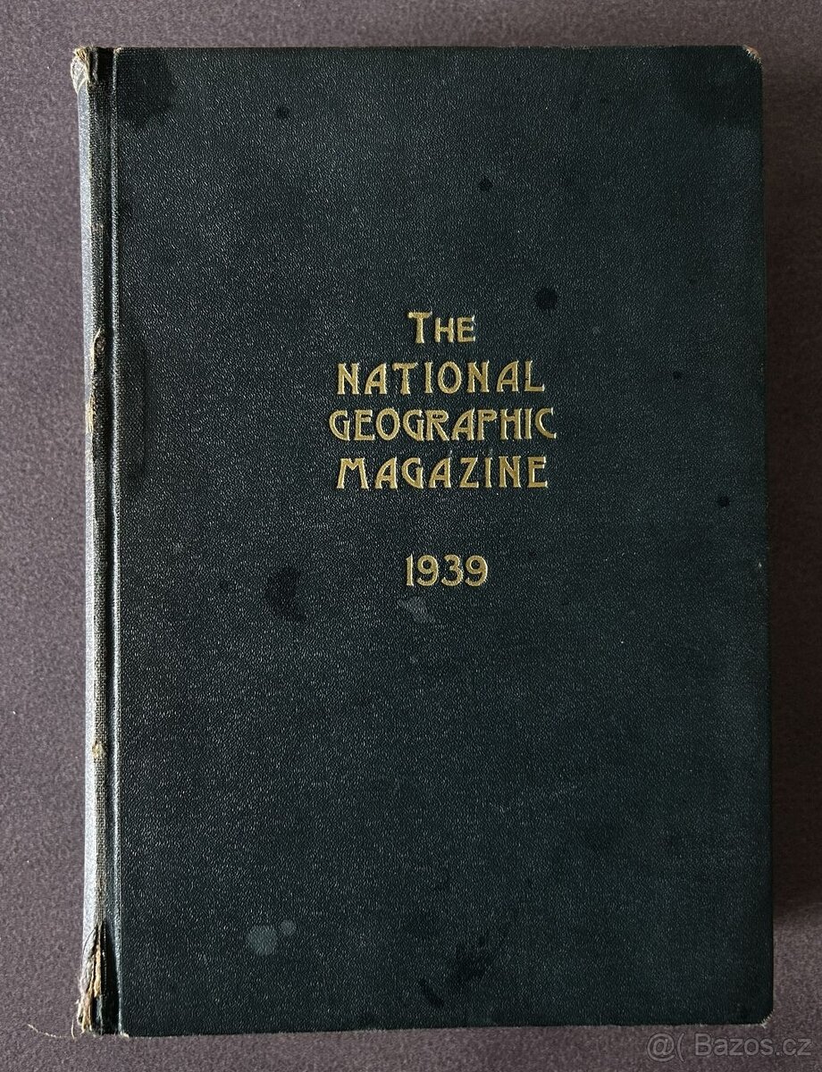 National Geographic, svázaný kompletní ročník 1939, anglicky