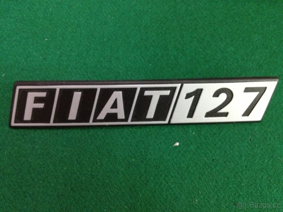 KOUPÍM PLASTOVÝ ZNAK FIAT 127 ZDE FOTO.