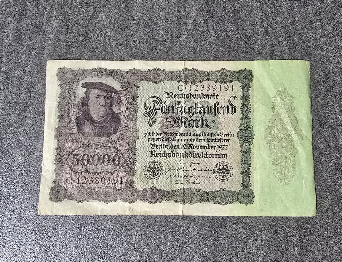 Bankovka 50000 Marek 1922