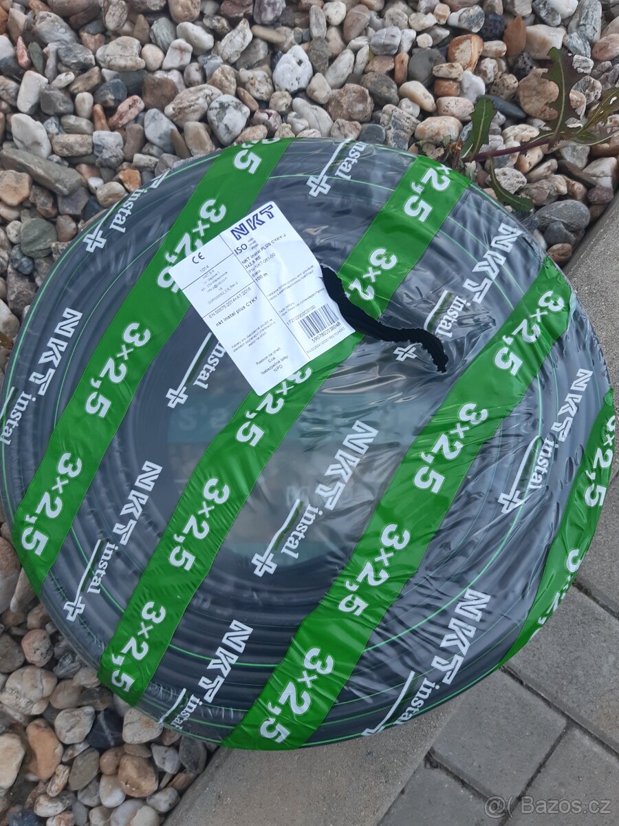 Kabely cyky J 3x2,5.