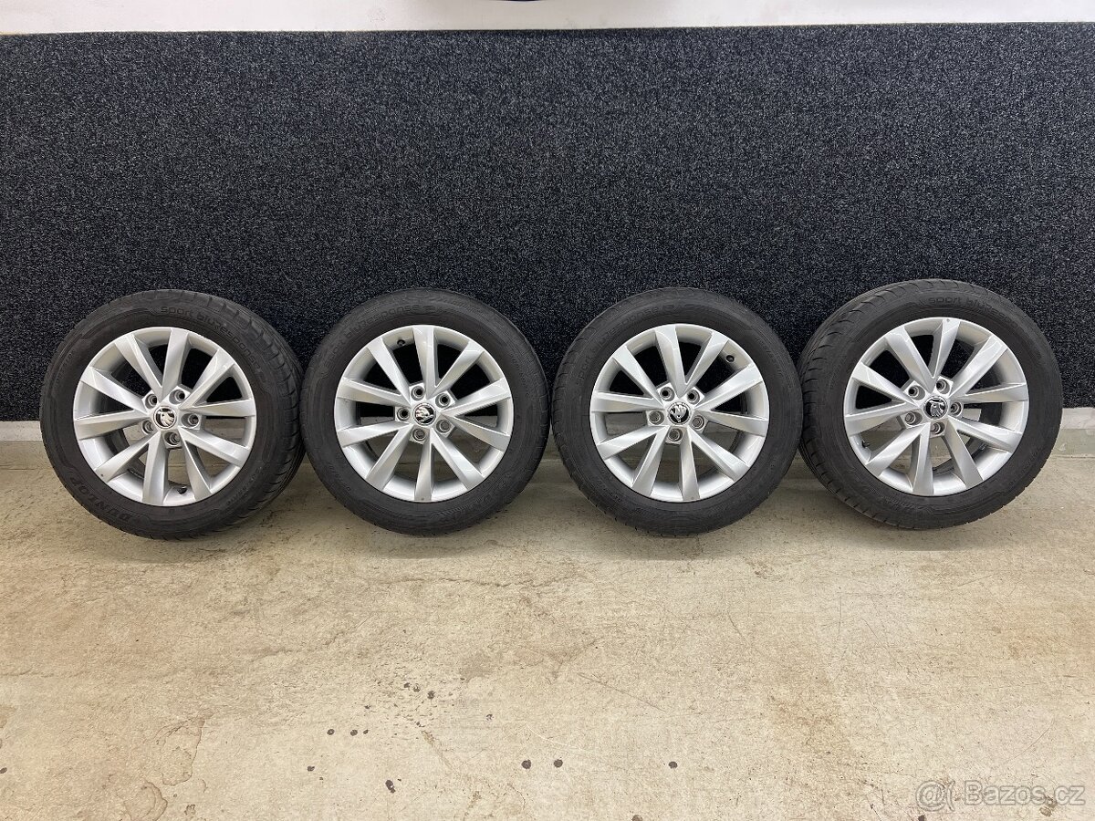 Prodám letní sadu ALU kol OCTAVIA III 205 55 R16