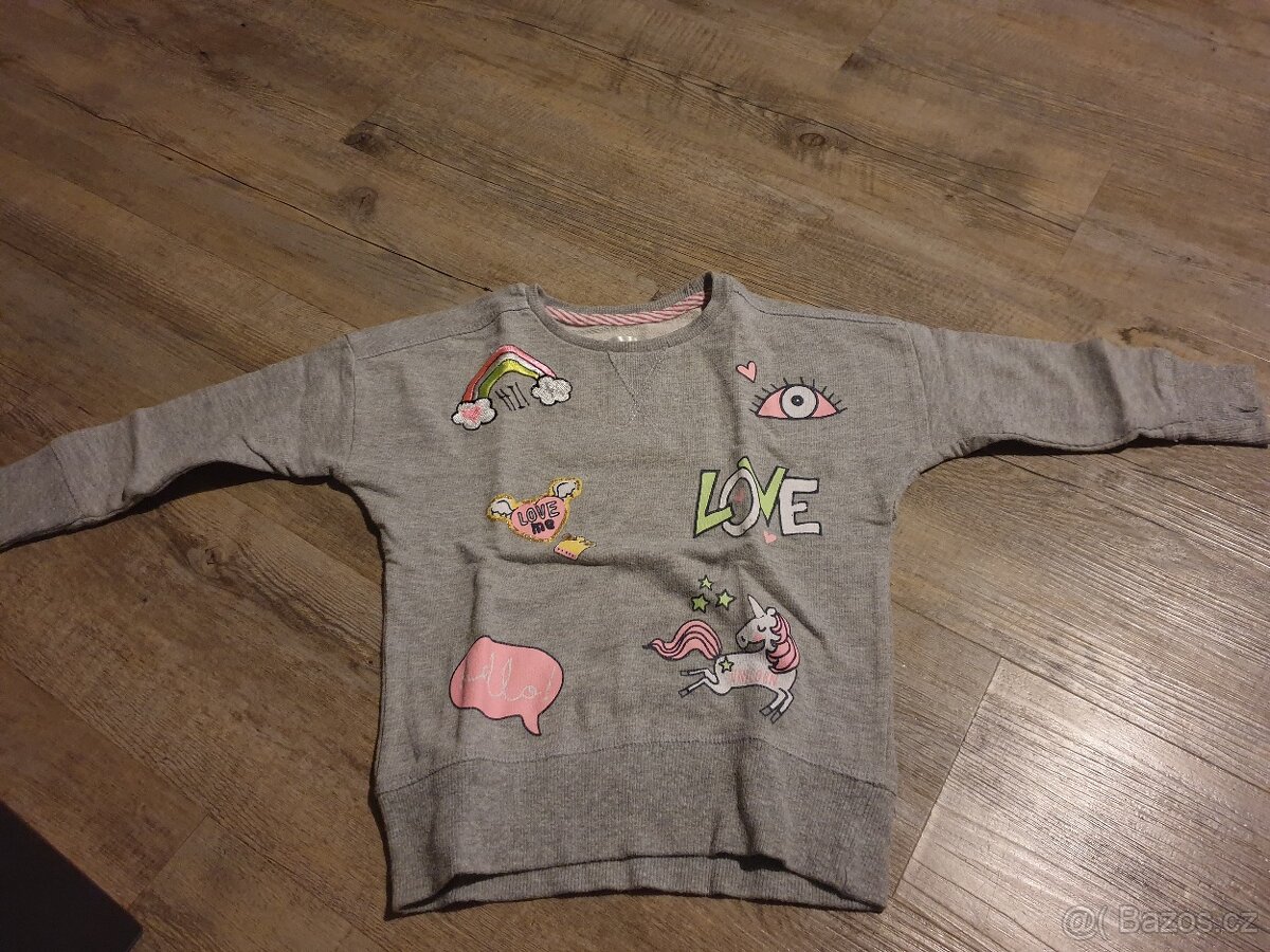 Dívčí mikina vel. 98