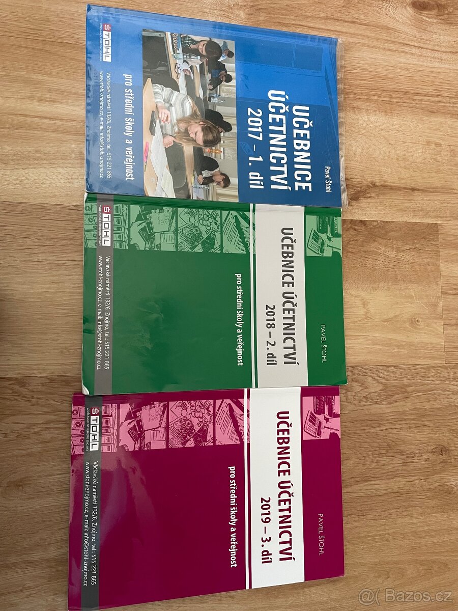 Knihy účetnictví 1,2,3 díl