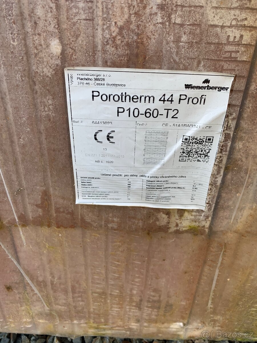 Cihly Porotherm 44 Profi