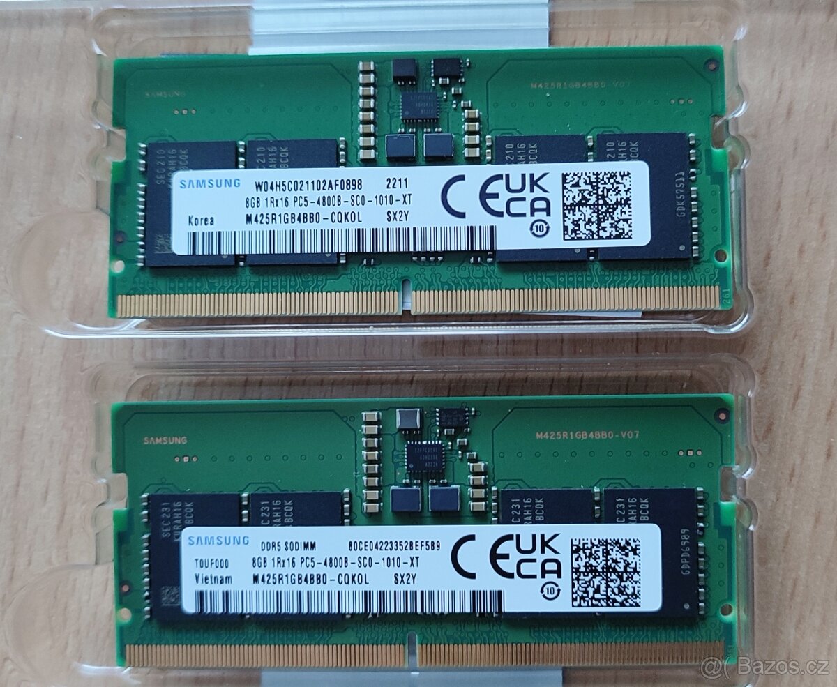 2ks DDR5 SODIMM Samsung M425R1GB4BB0-CQK (2x8GB)