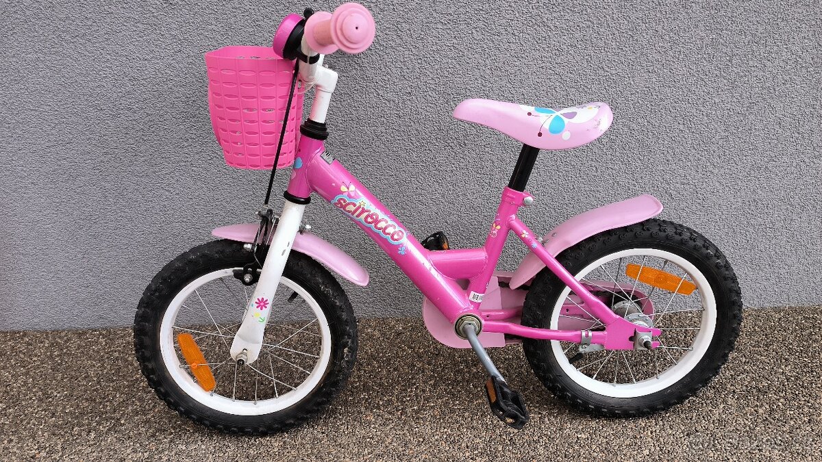 Prodám dětské kolo 14" značky Scirroco Butterfly