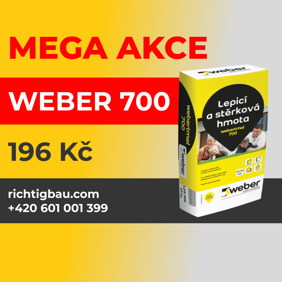 fasádní materiály zateplení fasády WEBER 700