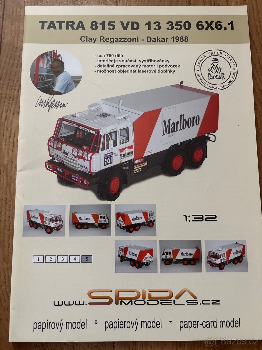 Tatra 815 VD 13 350 6x6 Clay Regazzony Dakar 1988