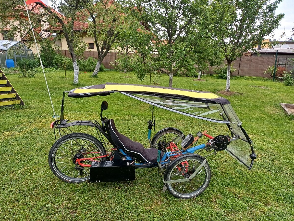 Lehokolo elektricka trojkolka plne odpružená