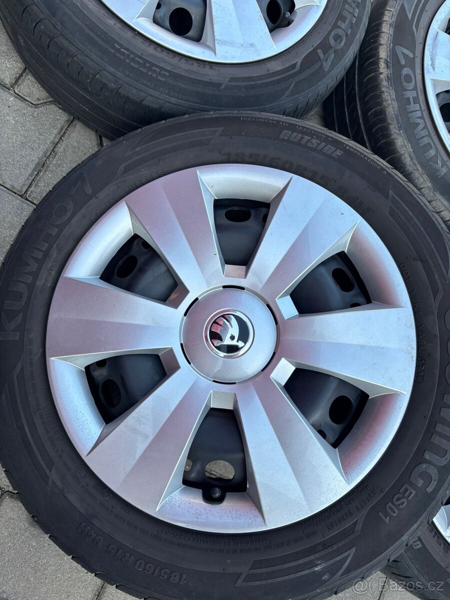 Letní sada 15 “ pneu 5x100 Škoda Fabia