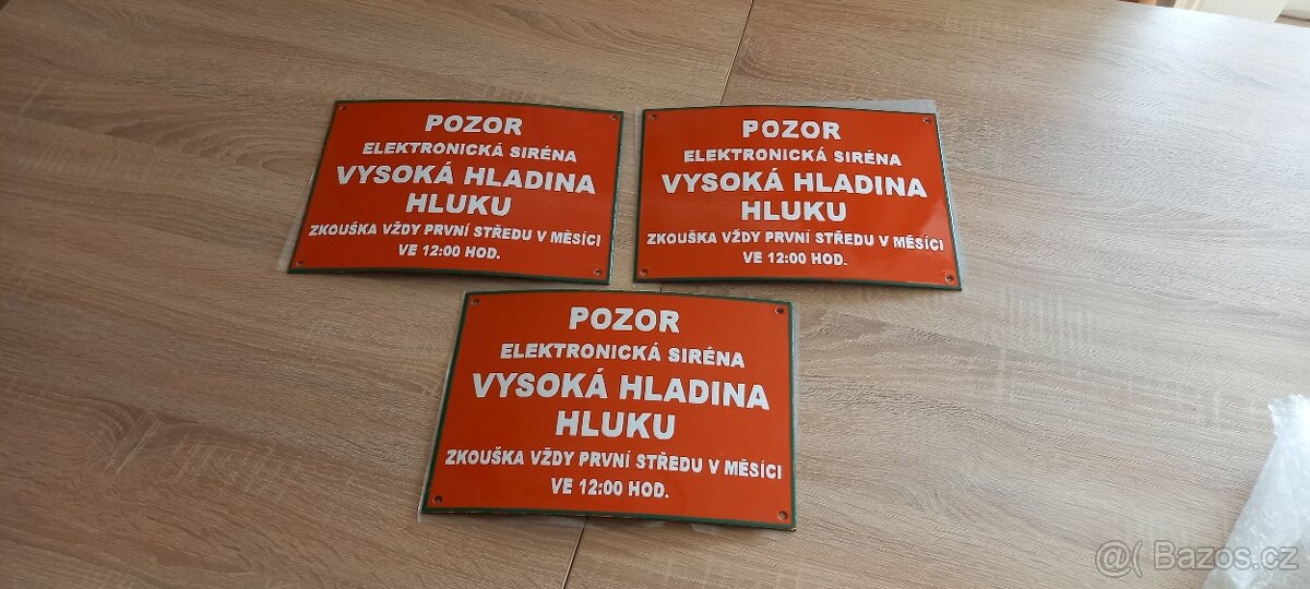 Smaltovaná cedule stará starožitná
