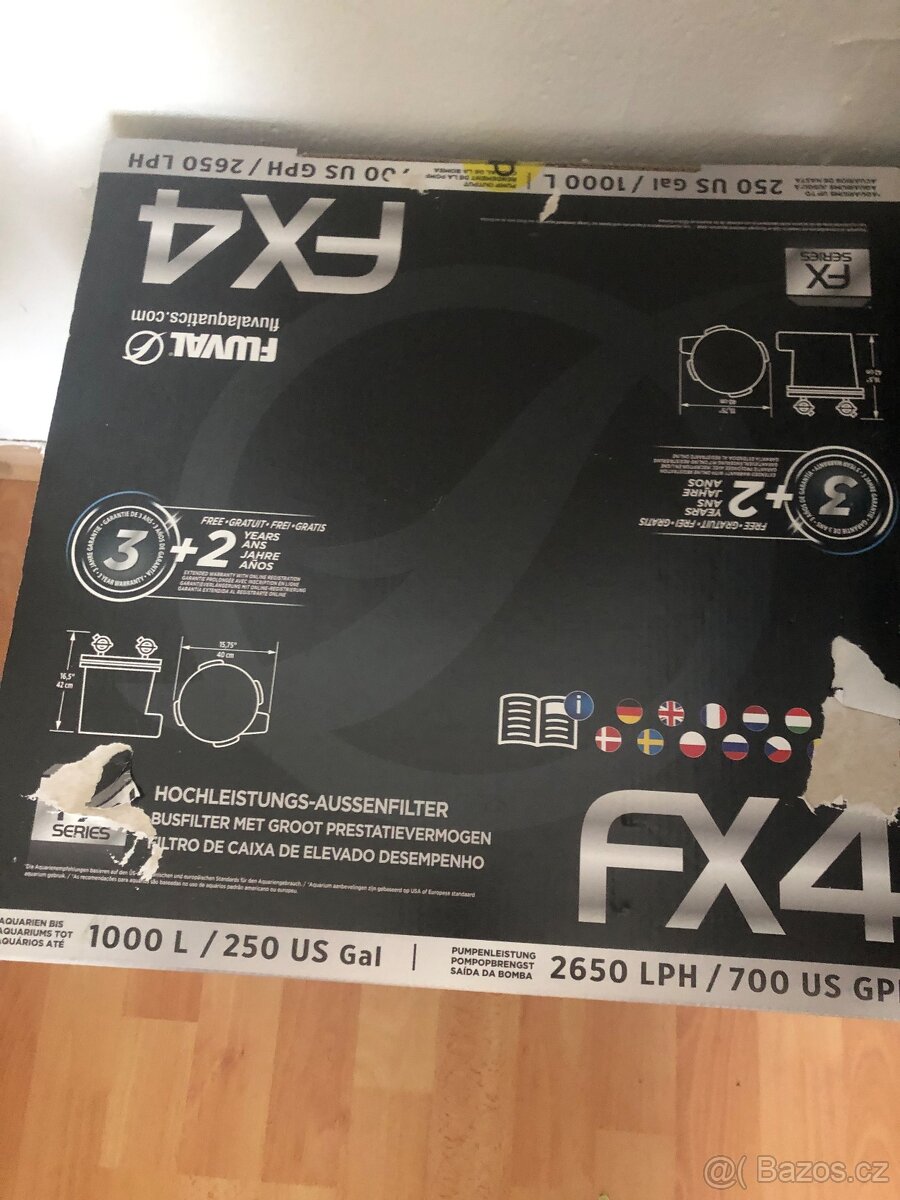 Filtrace FX4 FLUVAL 1000l./250US