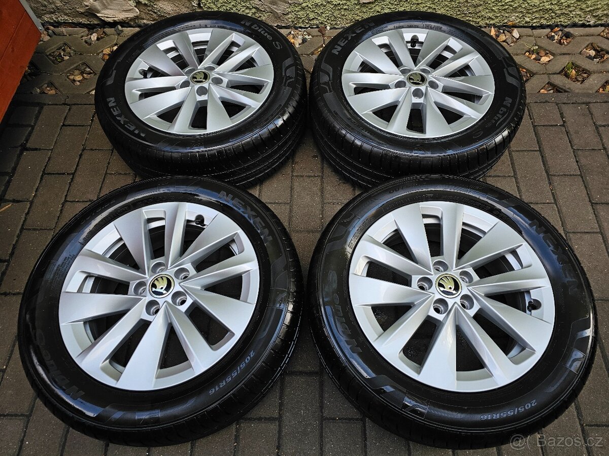ALU kola letní Škoda 5x100 Scala R16 Cortadero nové