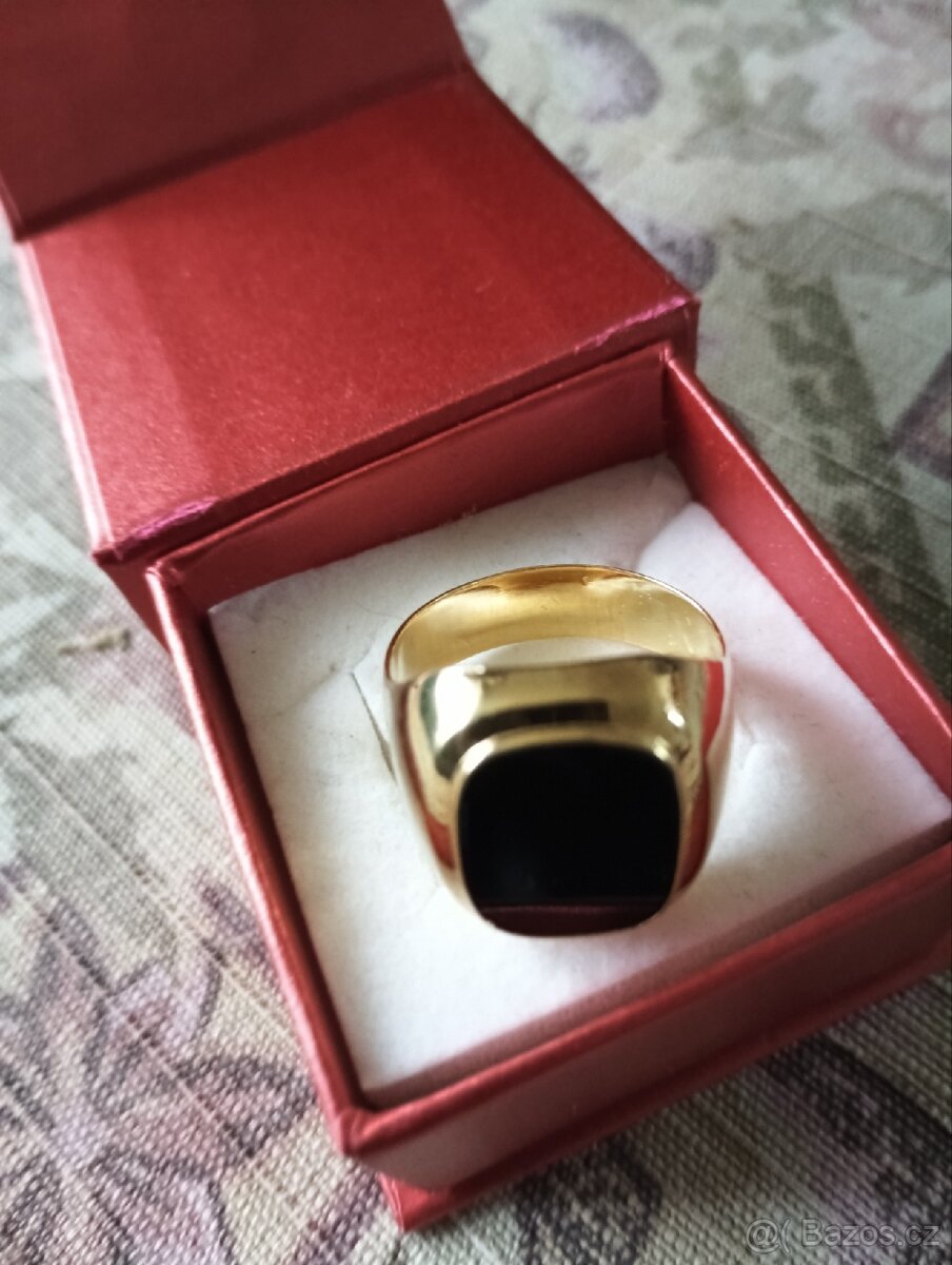 Pánský prsten 14k Kámen