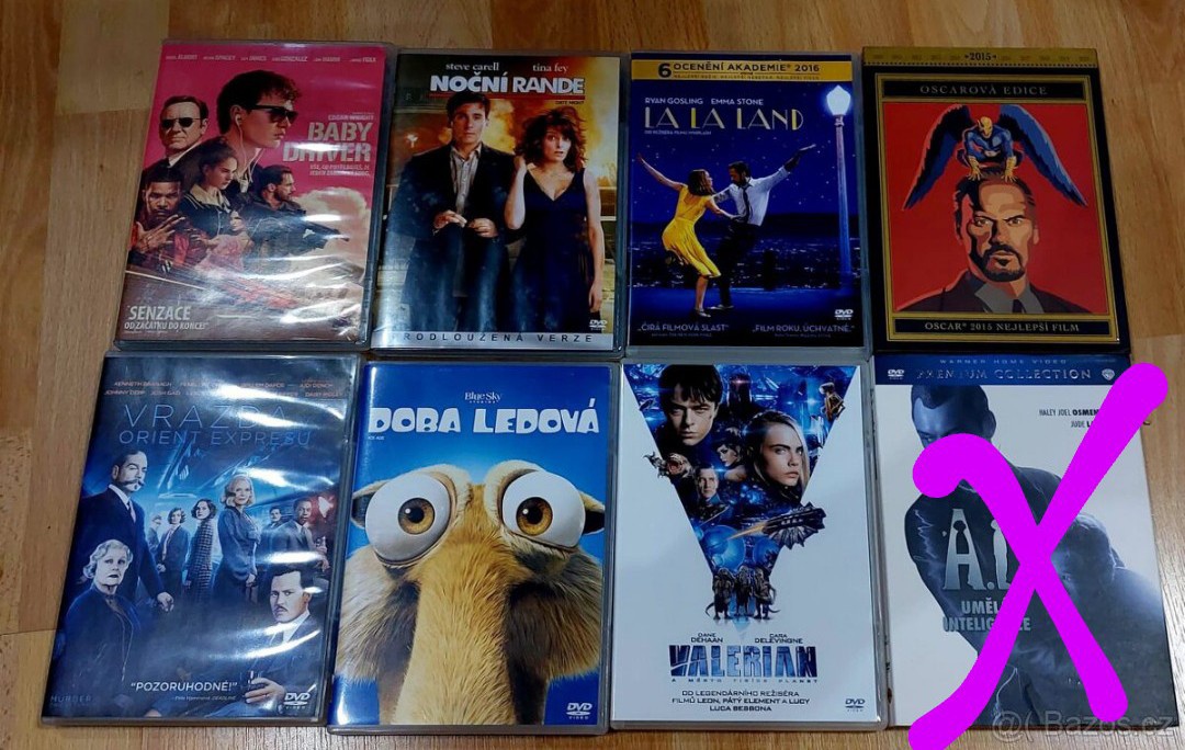 DVD ZACHOVALÉ 25KČ/KUS