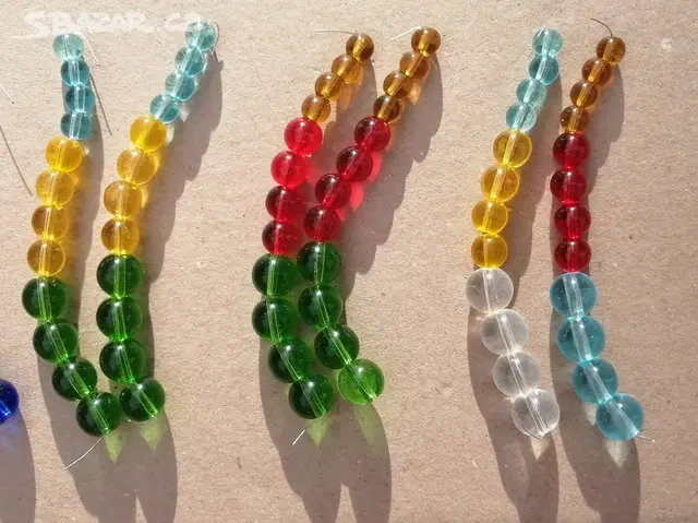 andělské zvonění nd skleněné korálky