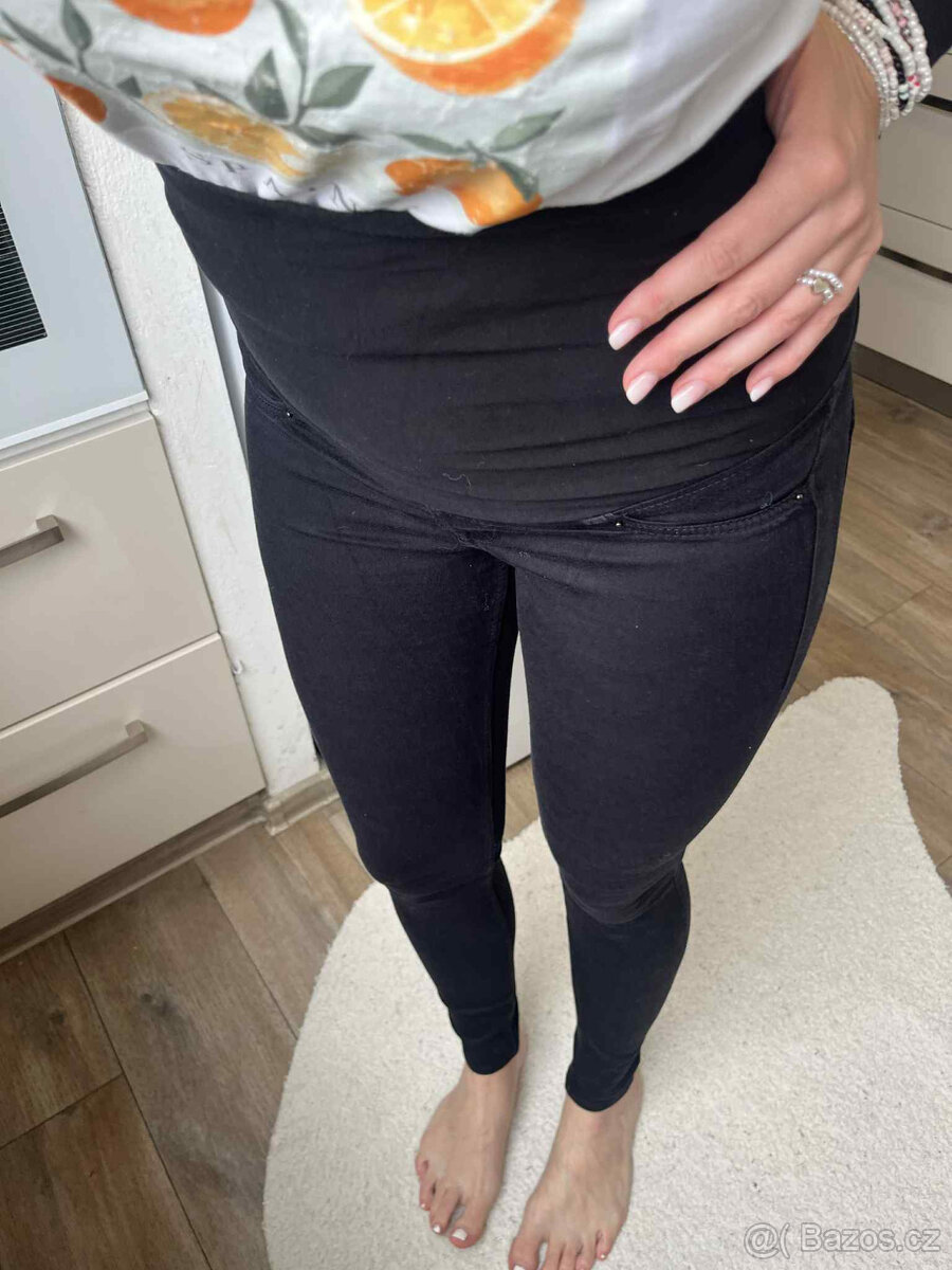 Těhotenské džíny/ jeggins značek H&M, New Look aj.